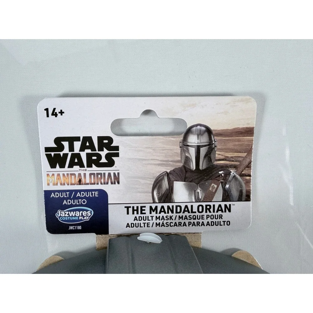 Star‎ Wars The Mandalorian Adult Mask Jazwares Costume Play Silver JWC1180 NEW